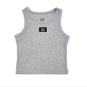 Lulu Mac DD Sport Grey Athletic Tank Top